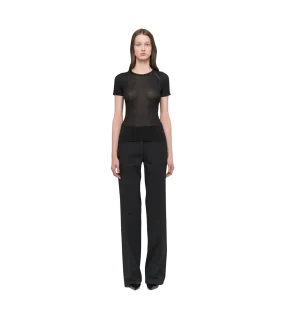   032c  Threshold transparenter Pullover black black  Top 